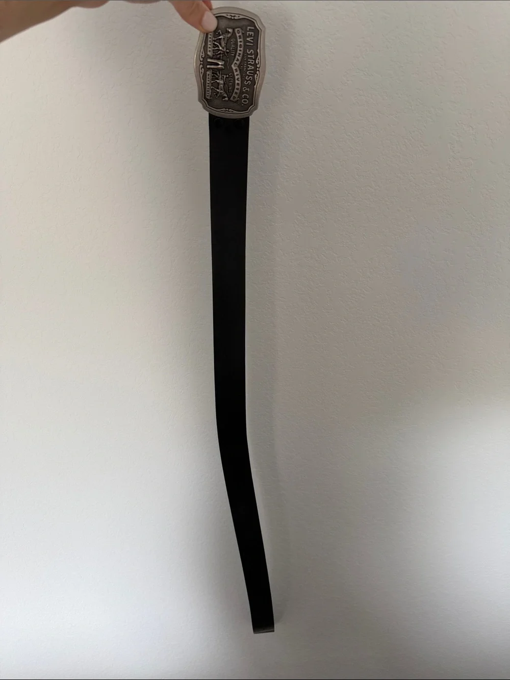 Levi's black Belt with Silver Buckle